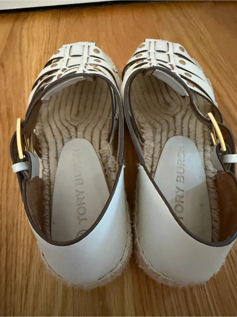 Tory Burch Women’s Cream Espadrille Fisherman Sandals